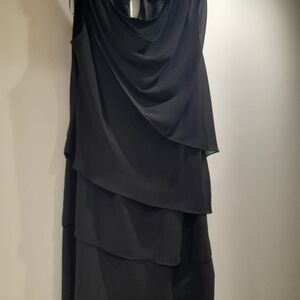 Elegant Black Layered Dress